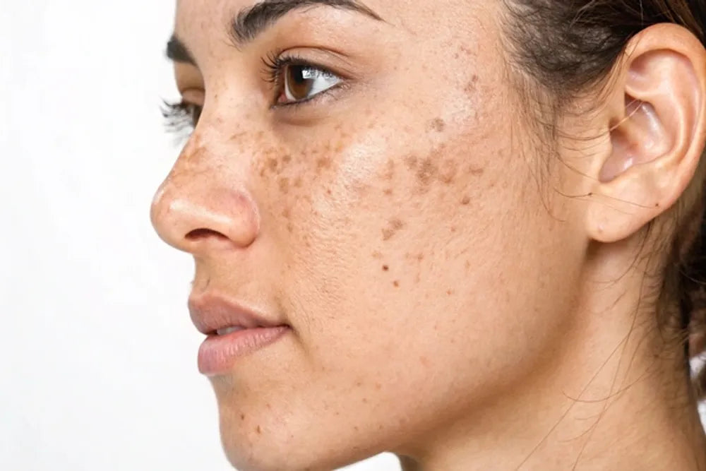 how to get rid of dark spots fast green LED light therapy skincare guide