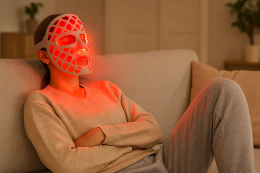 red light therapy at home vs salon LED face mask comparison
