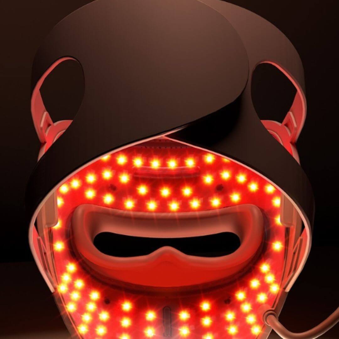 LED mask acne and wrinkles before after skin results