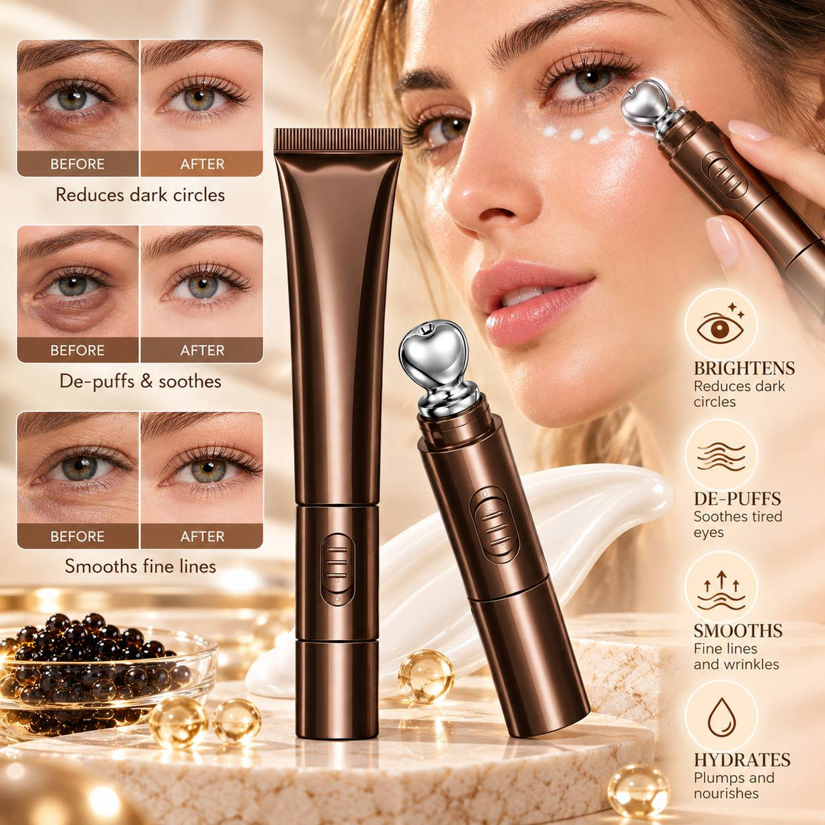 Eye Bag & Dark Circle Cream Massager